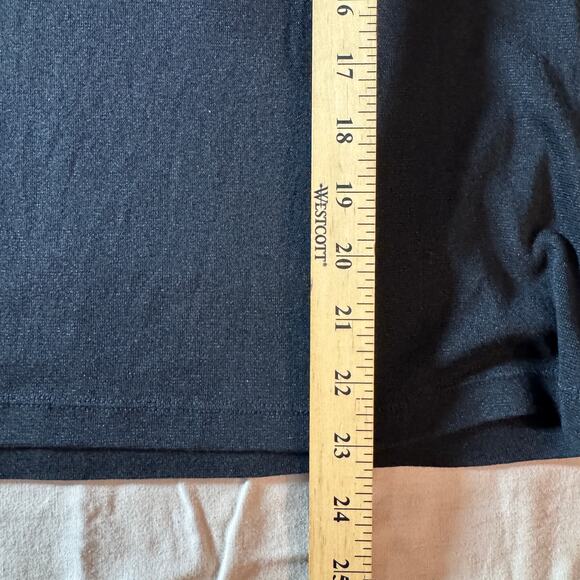 Susan Bristol Sweater Womens XL Black Long Sleeve Top Cotton Blend Layering - Picture 7 of 8